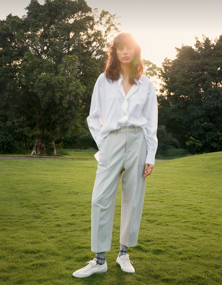 VIVAIA ［Yancy］ジョガーナイロンスニー カーリーナ Jogger Re-Nylon Sneakerina (Yancy), SEASHELL SPOT NATURAL, EU38.5